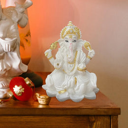 Indian Car Dashboard Hindu Ganesha Statue Elephant God India Lord Gifts Yoga Meditation Room Altar Temple Item Decor