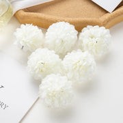 100PCS Artificial Hydrangea Flowers Wholesale Wedding Home Party Room Decoration Christmas Candy Box Fake Silk Scrapbook Plants