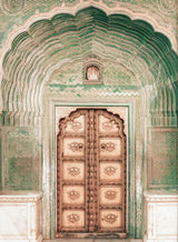 Morocco Door Indian Architecture Travel Poster Print Gallery Islamic Wall Art, Marrakech Boho Canvas Painting Home Decor Gift