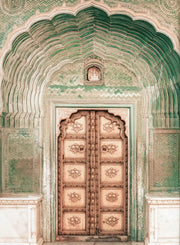 Morocco Door Indian Architecture Travel Poster Print Gallery Islamic Wall Art, Marrakech Boho Canvas Painting Home Decor Gift