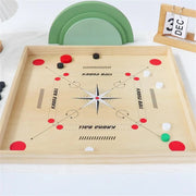 Carrom Board Game Classic Strike And Pocket Table Game With Cue Sticks Home Party Interesting Interactive Strategy Game