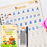 બાળકો માટે નવું ફરીથી વાપરી શકાય તેવું શિક્ષણ ગણિત અંગ્રેજી 3D સુલેખન પુસ્તક ચિત્રકામ કોપીબુક નંબર શિક્ષણ અક્ષર પ્રેક્ટિસ રમકડાની ભેટો