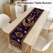 Ramadan Table Runner Eid Mubarak Decor For Home 2025 Tablecloth Islamic Muslim Party Supplies Ramadan Kareem Eid Al-Fitr Gifts