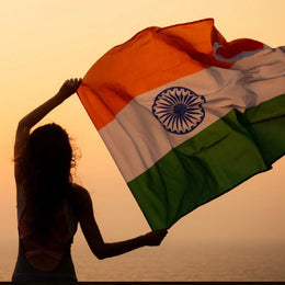 LeaFLAG India Flag 3x5fts polyester In Ind India Indian National hanging Flag for home decoration