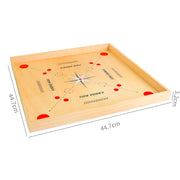 Carrom Board Game Classic Strike And Pocket Table Game With Cue Sticks Home Party Interesting Interactive Strategy Game