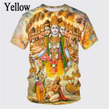 Hindu God Lord Shiva 3D Print T-Shirts Men/Women O-Neck Short Sleeve T shirt Oversized Tees Tops Trend Streetwear Kids Clothing