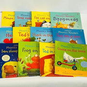 12 Books Usborne English Picture Book Phonics Readers Classroom Educational Toys for Children Montessori Picture Story Book