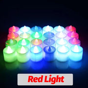 1/48PCS Flameless Led Candle Christmas Wedding Party Decoration Table Lamp Heart-shape Electronic Battery-Power Tealight Candles