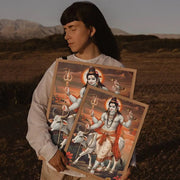 Modern Hindu God Lord Shiva Buddha Portrait Anime Poster Wall for Living Room Bar Wall Sticker Study Home Living Room Decoration