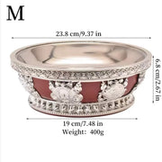 Tibetan Fruit Altars Plate,Multi-size Resin Stainless Steel Circle Saucer,Buddhist Offering Holy Plate,Buddhism Religious Items