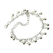 જિંગલિંગ બેલ્સ મહિલા ડાન્સવેર સાથે ભારતીય પરંપરાગત બેલી ડાન્સ એન્કલેટ