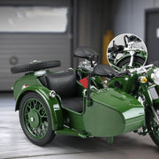 1:10 Tricycle Motorcycle Alloy Die Cast Motorcycle Model Toy Vehicle Collection Sound and Light Off Road Autocycle Toys Car