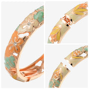 10 Colors Enameled Bracelets For Women Jewellery Cloisonne Bangle On Hand Viking Butterfly Women's Hand Bracelets Indian African