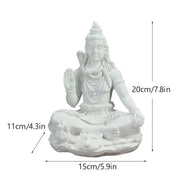 Resin Indian Ganesha Shiva God Statue Sai Baba of Shirdi Sculpture Lord Hanuman Hindu Buddha Religious Fengshui Home Decor