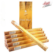 ફ્લુટ ઈન્ડિયા સ્ટિક ધૂપ સફેદ ઋષિ ચંદન કુદરતી ઘરગથ્થુ ઇન્ડોર સ્વચ્છ હવા ભારતીય ધૂપ લાકડીઓ હાથથી બનાવેલ ધ્યાન