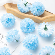 100PCS Artificial Hydrangea Flowers Wholesale Wedding Home Party Room Decoration Christmas Candy Box Fake Silk Scrapbook Plants