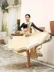 ન્યૂ યિમન એક્ઝોટિક ઇન્ડિયન ડાન્સ ડ્રેસ એથનિક સ્ટાઇલ ફીમેલ બેલી ડાન્સ સ્કાર્ફ ટોપ લાર્જ સ્વિંગ સ્કર્ટ લેન્ઘા સેટ