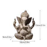 Resin Indian Ganesha Shiva God Statue Sai Baba of Shirdi Sculpture Lord Hanuman Hindu Buddha Religious Fengshui Home Decor