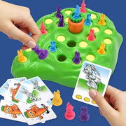 Carrot Rabbit Trap Table Board Defend Game Challenge Parent-Child Family Party Interactive Educational Puzzle Strategy Toy Gift