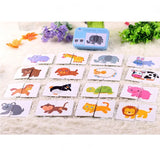 Kids Animal Puzzles for Toddlers 1 2 3 Years Boys Girls Learning Animals Memory Card Matching Game Educational Toys For Children
