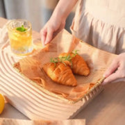 Creative Fruit Plate Imitation Rattan Woven Retro Living Room Snack Storage and Placement Square Afternoon Tea Heart Plate