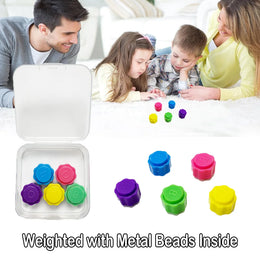 Upgrade 5/10/20Pcs Weighted Gonggi Game Set With Steel Beads Korean Game Real Gong Gi Jack Stones Game for Party Social Play