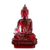 Resin Craft Medicine Buddha Statue Thai-style Zen Ornaments Resin Buddha Crafts Handmade Pharmacist Buddhist Sculpture