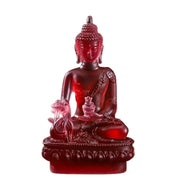 Resin Craft Medicine Buddha Statue Thai-style Zen Ornaments Resin Buddha Crafts Handmade Pharmacist Buddhist Sculpture