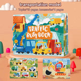 Montessori Baby Busy book My First Quiet Book Paste Early Learning Education Toy for Toddlers Matching Game Toys for Kids Gifts