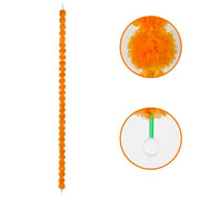 Marigold Garlands Artificial Flower for Indian Decoration Diwali Day of The Dead Halloween Party Festival Wreath Ornament