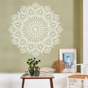 લિવિંગ રૂમ બેડરૂમ હેડબોર્ડ ડેકલ રિમૂવેબલ મ્યુરલ્સ Z606 માટે મંડલા વોલ સ્ટીકર બોહો, હિપ્પી, ઝેન, ઇન્ડિયન, યોગા આર્ટ હોમ ડેકોર