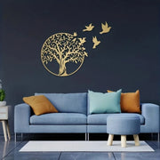 Metal Crafts Wall Art - Tree of Life for Outdoor Courtyard | Elegant Anniversary Gift and Home Decoration Logo