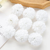 100PCS Artificial Hydrangea Flowers Wholesale Wedding Home Party Room Decoration Christmas Candy Box Fake Silk Scrapbook Plants