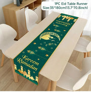 Ramadan Decor Tablecloth EID Mubarak Decor For Home 2025 Ramadan Kareem Islamic Muslim Party Eid Al Adha Gifts Happy Eid Al Fitr