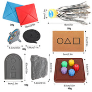 Korean Folk Game Set Children  Hand Eye Coordination Training Stress Relief Toy Gong gi Jack Stone Pebbles Set Family Party Game