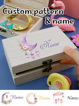 Custom Name Ramadan Memory Box, Personalized Festival Keepsake Box,Customized Ramadan Storage Case,Customizable Ramadan Gift Box
