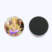Hinduism, Gods, Elephant Head Gods, Time Gems, Refrigerator Stickers 25mm