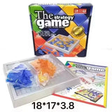 Educational Strategy Board Game for Kids Fun Colored Squares Puzzle Family Party Game for 2-4 Players Indoor Entertainment Gift