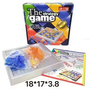Educational Strategy Board Game for Kids Fun Colored Squares Puzzle Family Party Game for 2-4 Players Indoor Entertainment Gift