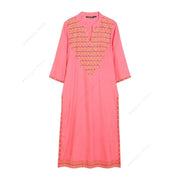 કુર્તા મહિલા ભારતીય રેયોન કુર્તી ટ્યુનિક ગોલ્ડ પ્રિન્ટ એથનિક ટોપ સ્પ્રિંગ સમર પાતળો લાંબો બ્લાઉઝ