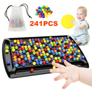 Rainbow Ball Elimination Board Game Fun Rainbow Ball Elimination Color Matching Toy Parent-child Interaction Tabletop Chess Game