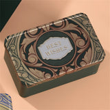 Rectangle Christmas Tinplate Box Empty Cookie Candy Box Santa Claus Gift Boxes Jewelry Storage Can Holiday Wedding Party Decor