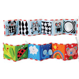 સંવેદનાત્મક કાપડ પુસ્તક બાળકોના રમકડાં 0 12 મહિના નવજાત બેડ પારણું બમ્પર કાળા અને સફેદ પ્રાણી શાંત પુસ્તકો મોન્ટેસરી બાળકોના પુસ્તક રમકડાં