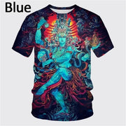 Hindu God Lord Shiva 3D Print T-Shirts Men/Women O-Neck Short Sleeve T shirt Oversized Tees Tops Trend Streetwear Kids Clothing