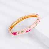 Enamel Bracelet For Women Bangle On Hand Cloisonne Hawaiian Women's Hand Bracelets African Jewelry India Dubai Mother's Day Gift