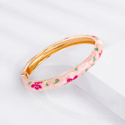 Enamel Bracelet For Women Bangle On Hand Cloisonne Hawaiian Women's Hand Bracelets African Jewelry India Dubai Mother's Day Gift