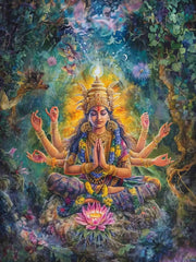 ભારતીય હિન્દુ દેવતાઓ ભગવાન શિવ યોગ દૈવી દેવી સરસ્વતી ધ્યાન આરટી પોસ્ટર કેનવાસ પેઇન્ટિંગ અને પ્રિન્ટ ચિત્ર ઘર સજાવટ