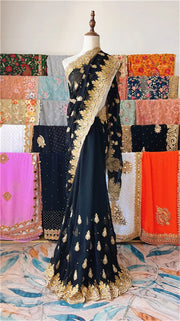 ભારતીય ભારે ઉદ્યોગો ભરતકામ નેઇલ બીડ 6-મીટર મોટી સાડી નેપાળ થાઇલેન્ડ ફેશન વાર્ષિક પરિષદ પ્રવાસન