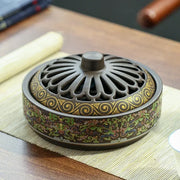 1pc Incense Coil Burner Ceramic Incense Burner Home Ornament Zen Meditation Relaxation Decoration (Without Incense)