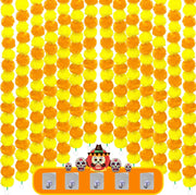 10-100PCS Marigold Garland for Diwali Wedding Decoration Artificial Marigold Flowers for Fiesta Day of The Dead Mexican Party